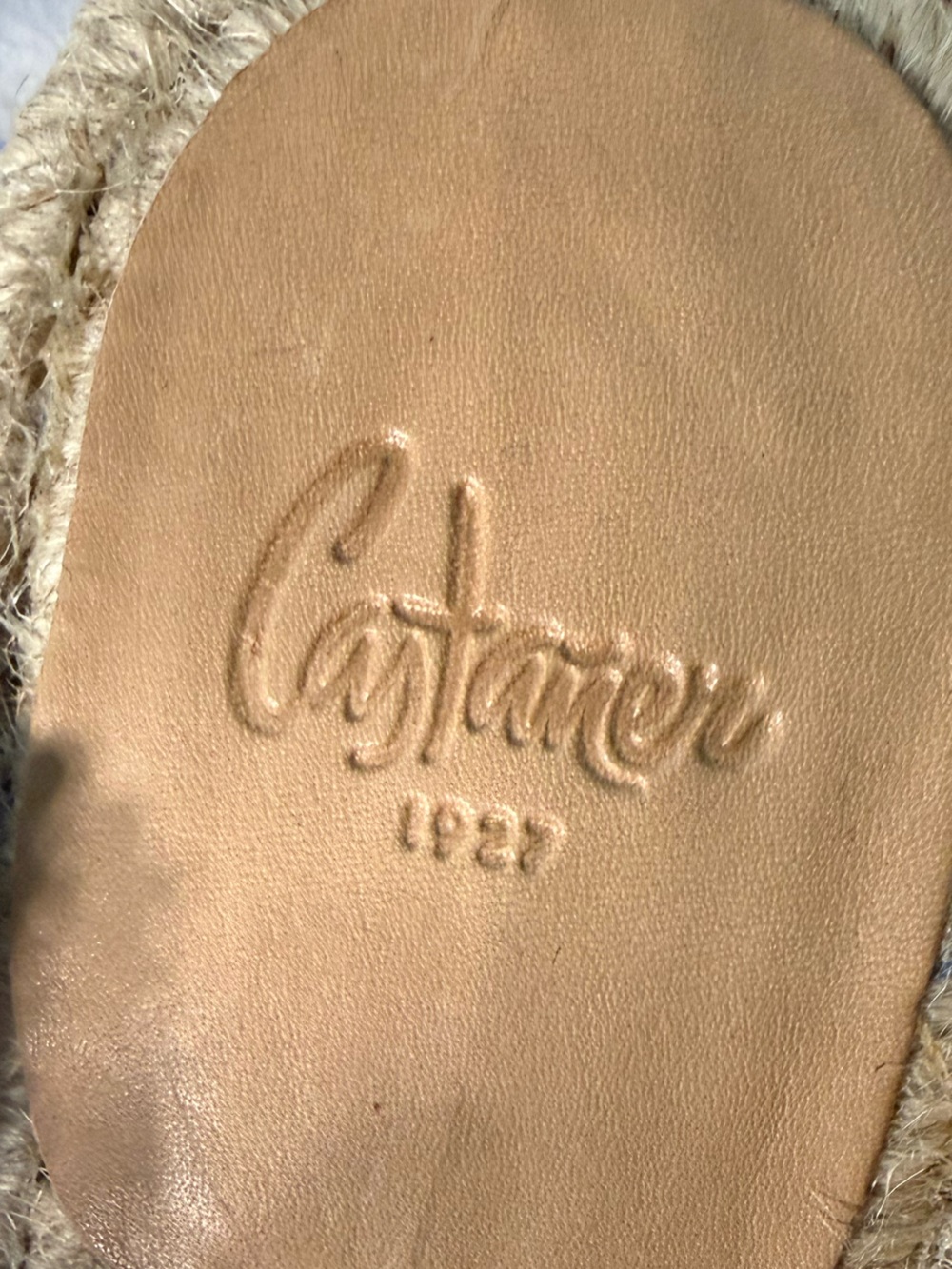 Castaner Denim Chambray Espadrille Slides - Picture 3 of 3